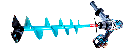 бур из дрели delaem kompakt bur iz benzopili drel.png
